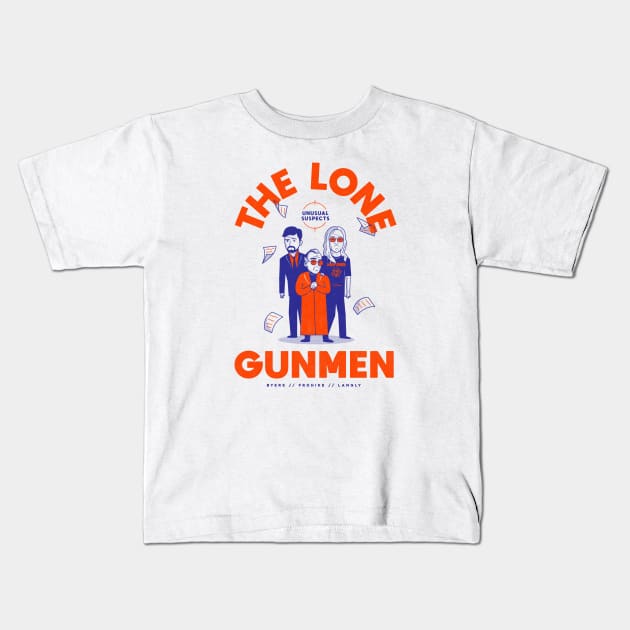 The Lone Gunmen Kids T-Shirt by rafaelkoff